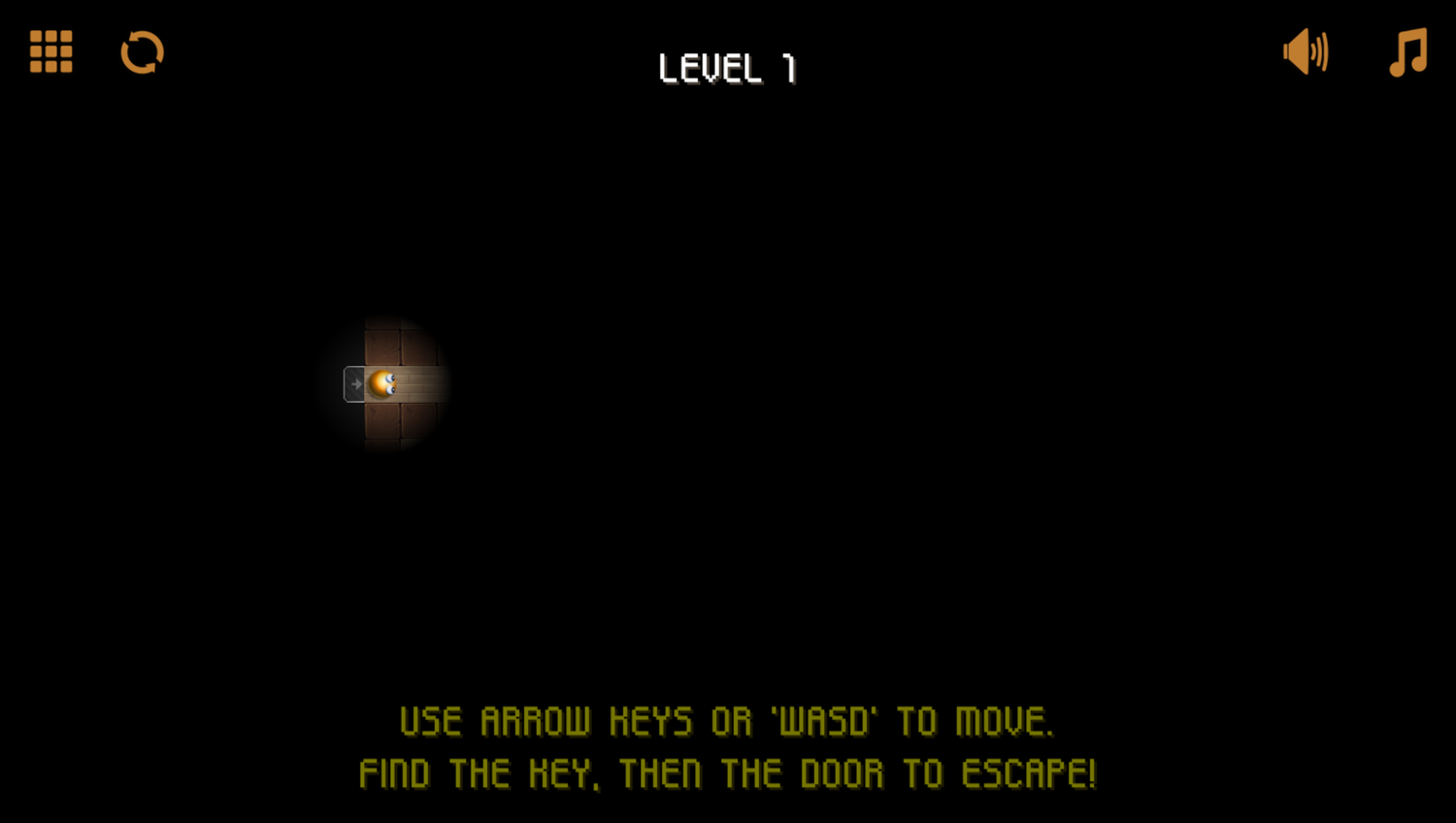 Maze Shadow Game Start Screenshot.