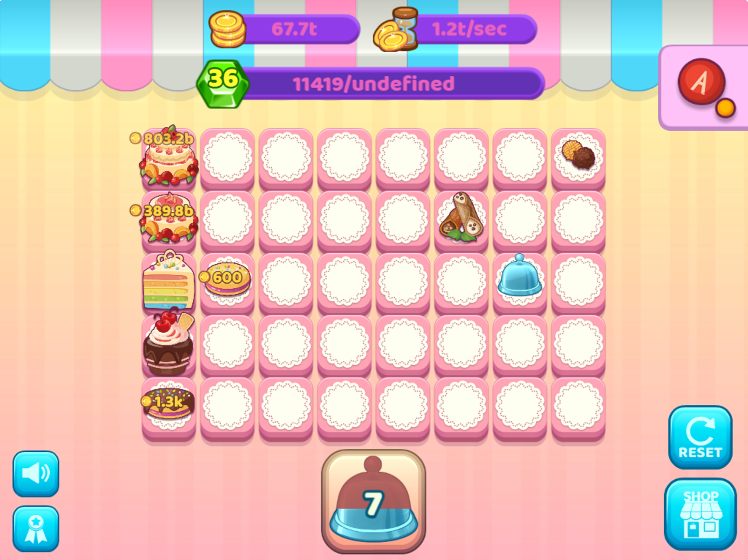 Merge Cakes Game Final Recipe Screenshot.