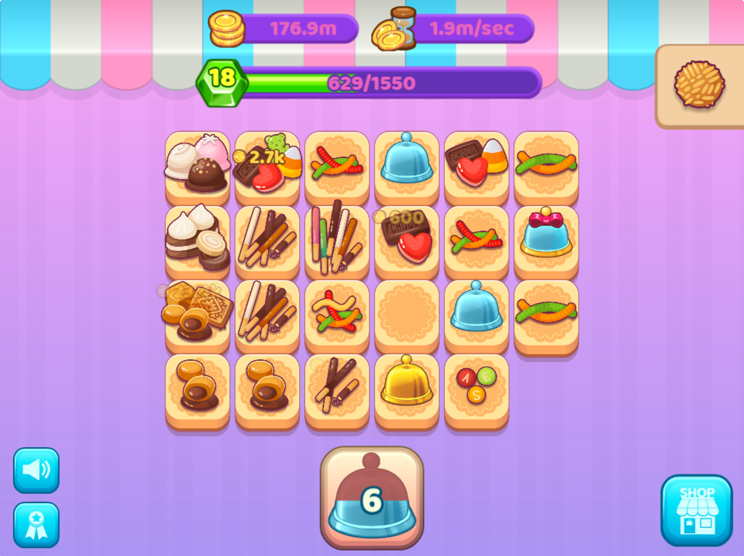 Merge Cakes Game Pastry Saloon Screenshot.