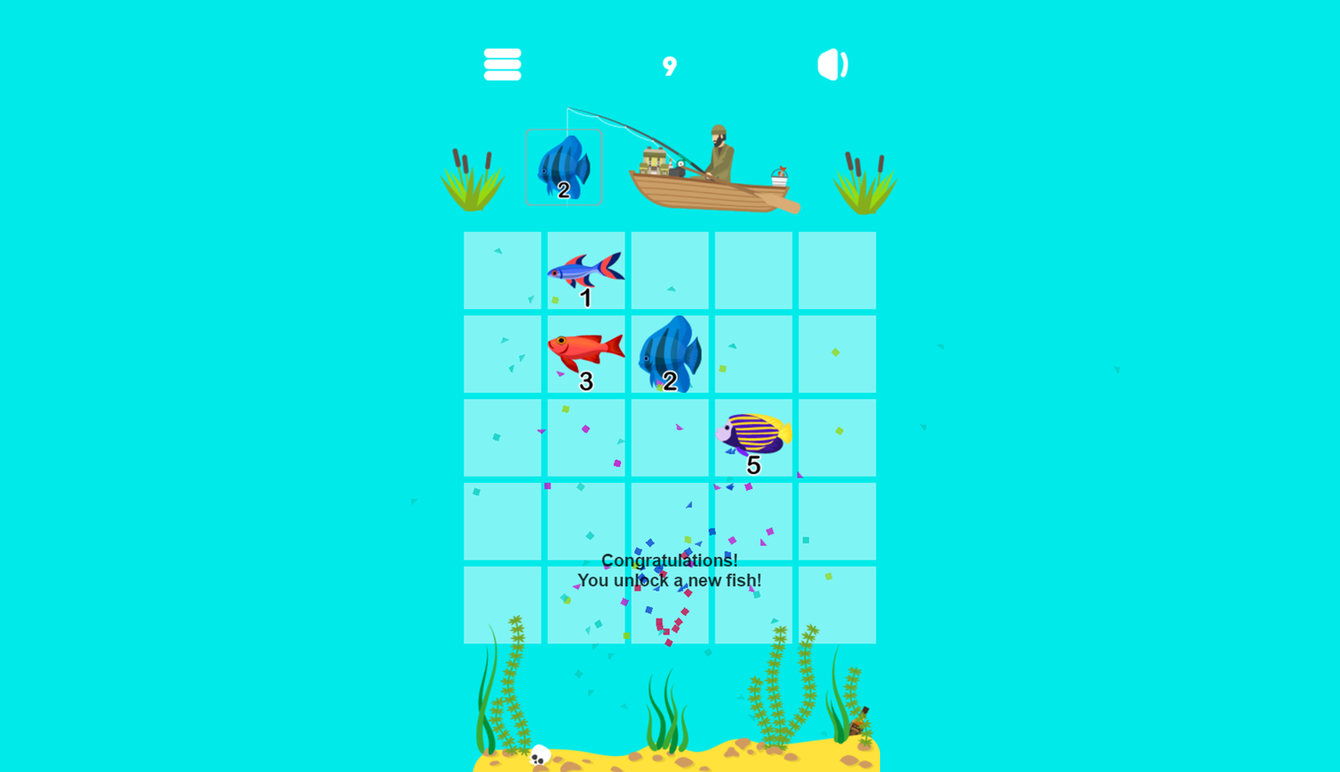 Merge Fish Game Play Screenshot.