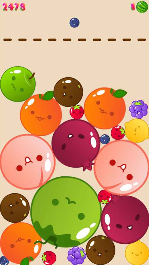 Merge Fruit Gameplay Screenshot.