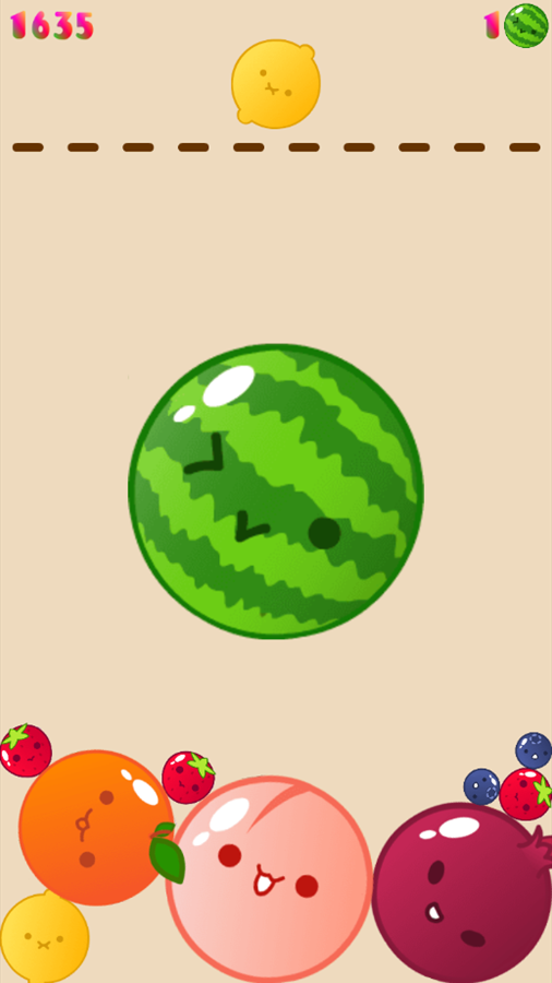 Merge Fruit Watermelon Formed Screenshot.