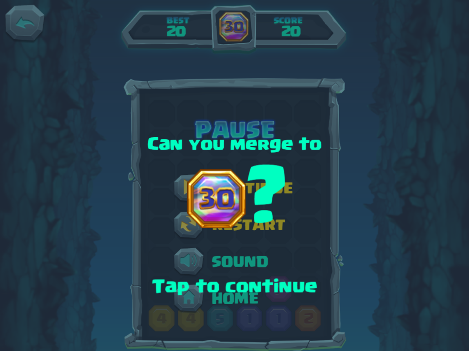 Merge the Gems Game Challenge Screenshot.