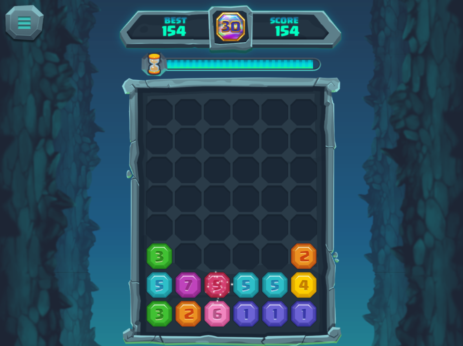 Merge the Gems Game Screenshot.