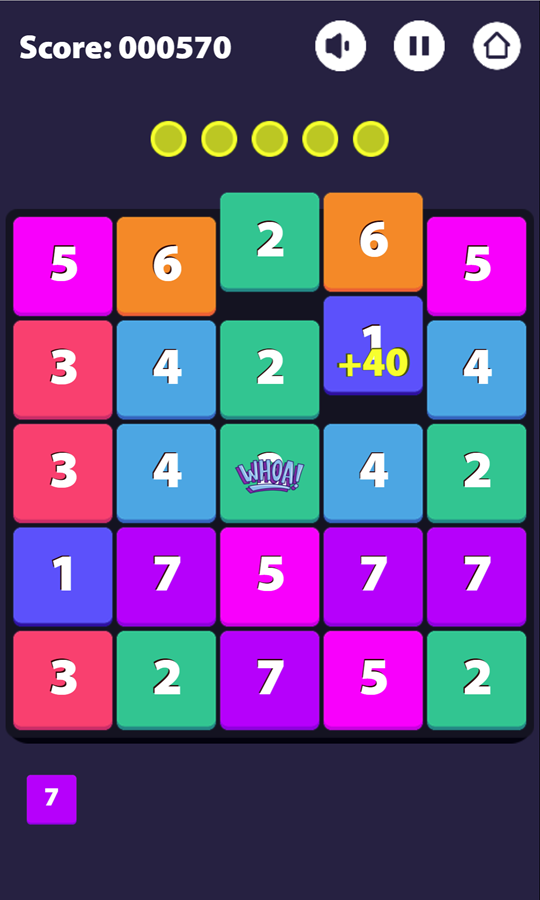 Merge Number Game Chain Reaction Screenshot.