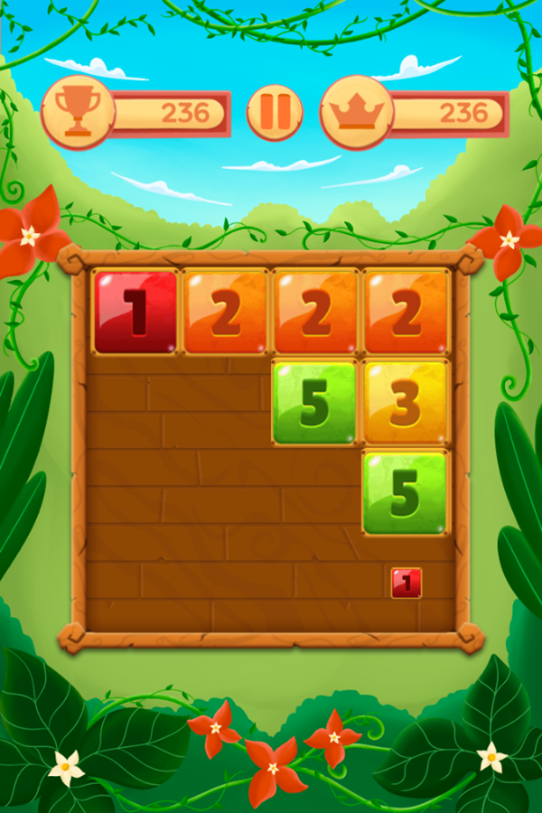 Merge Numbers Game Play Screenshot.