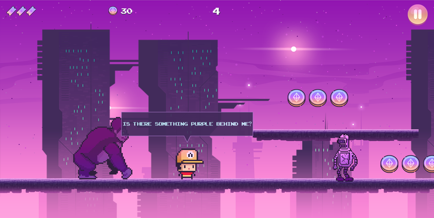 Metaverse Dash Run Game Screenshot.