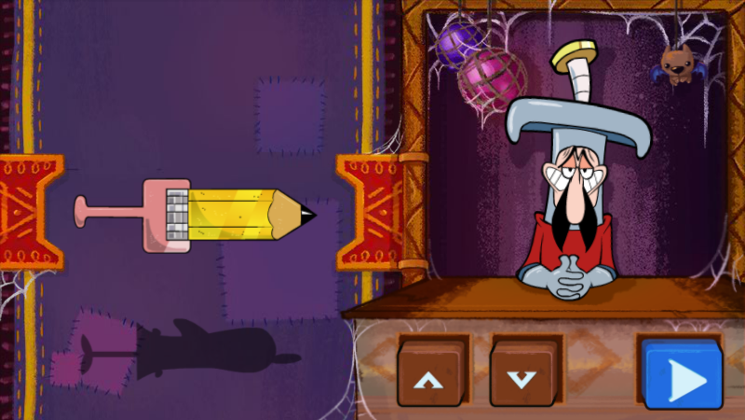 Mighty MagiSwords Dimensional Domination Game Weapon Select Screenshot.