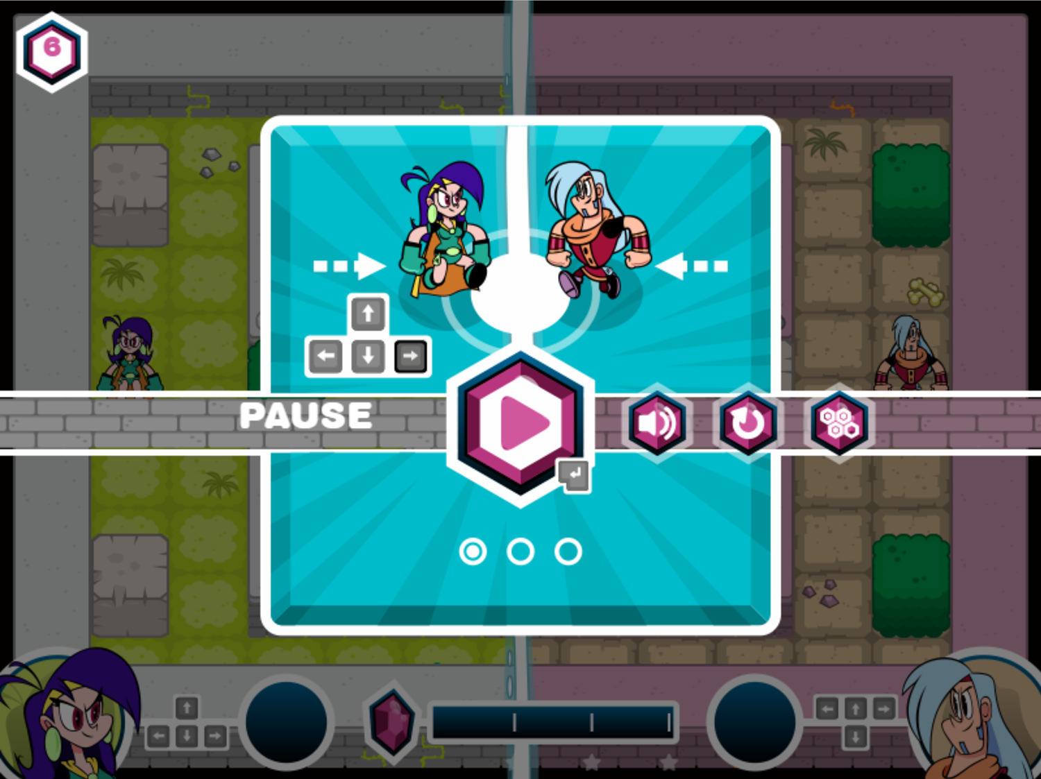 Mighty MagiSwords Double Trouble in Mirror Castle Game How to Move Instructions Screen Screenshot.