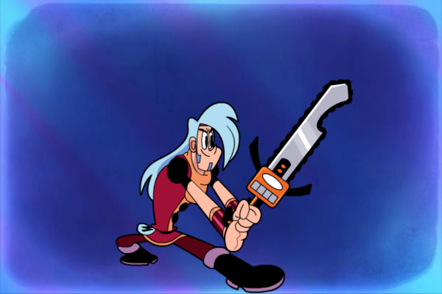 Mighty MagiSwords Hoversword Hustle Game Chainsaw Magisword Intro Screenshot.