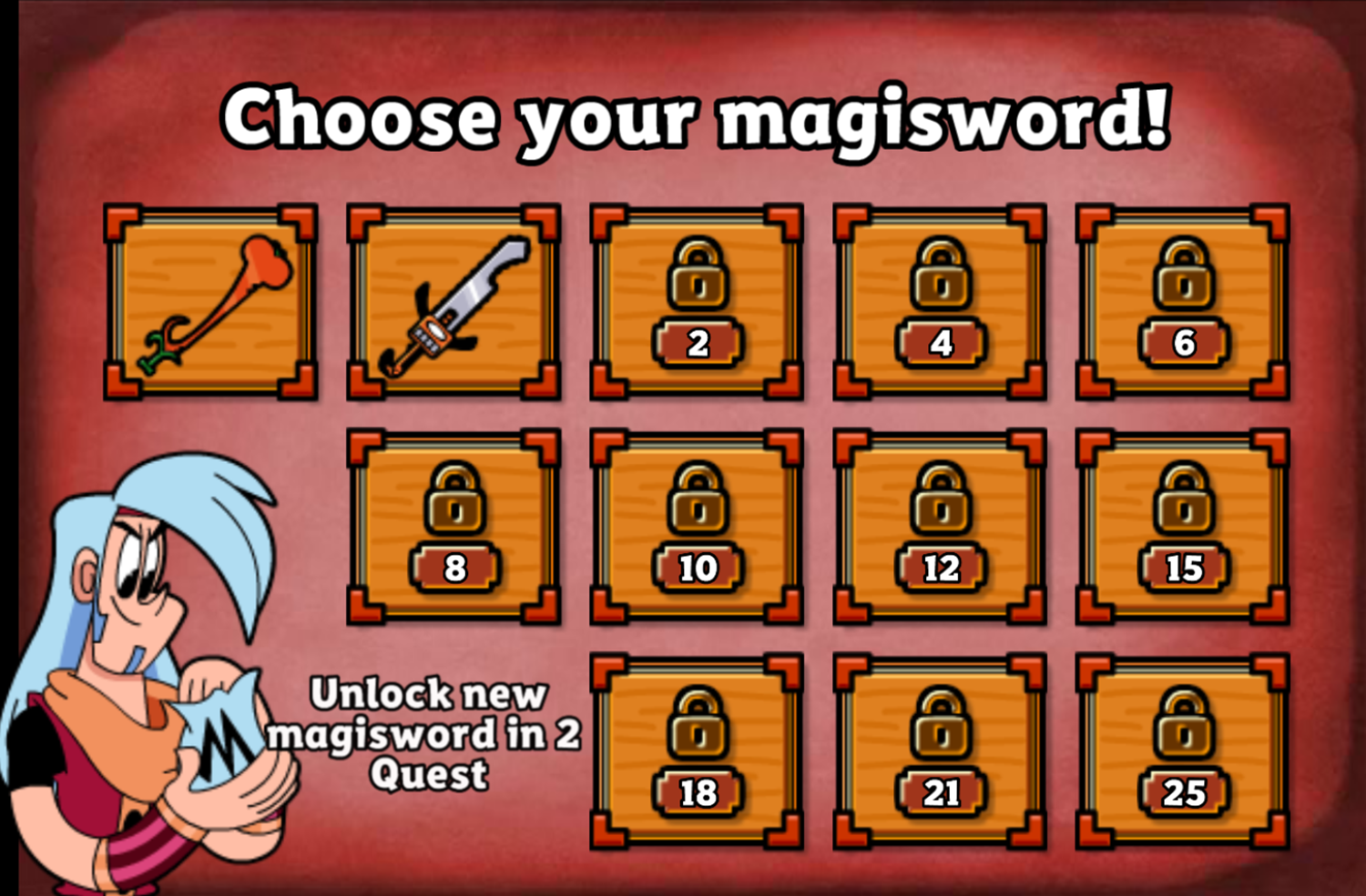 Mighty MagiSwords Hoversword Hustle Game Choose Magisword Screenshot.