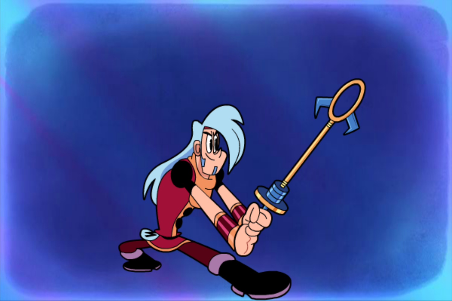 Mighty MagiSwords Hoversword Hustle Game Exploding Bubble Magisword Intro Screenshot.
