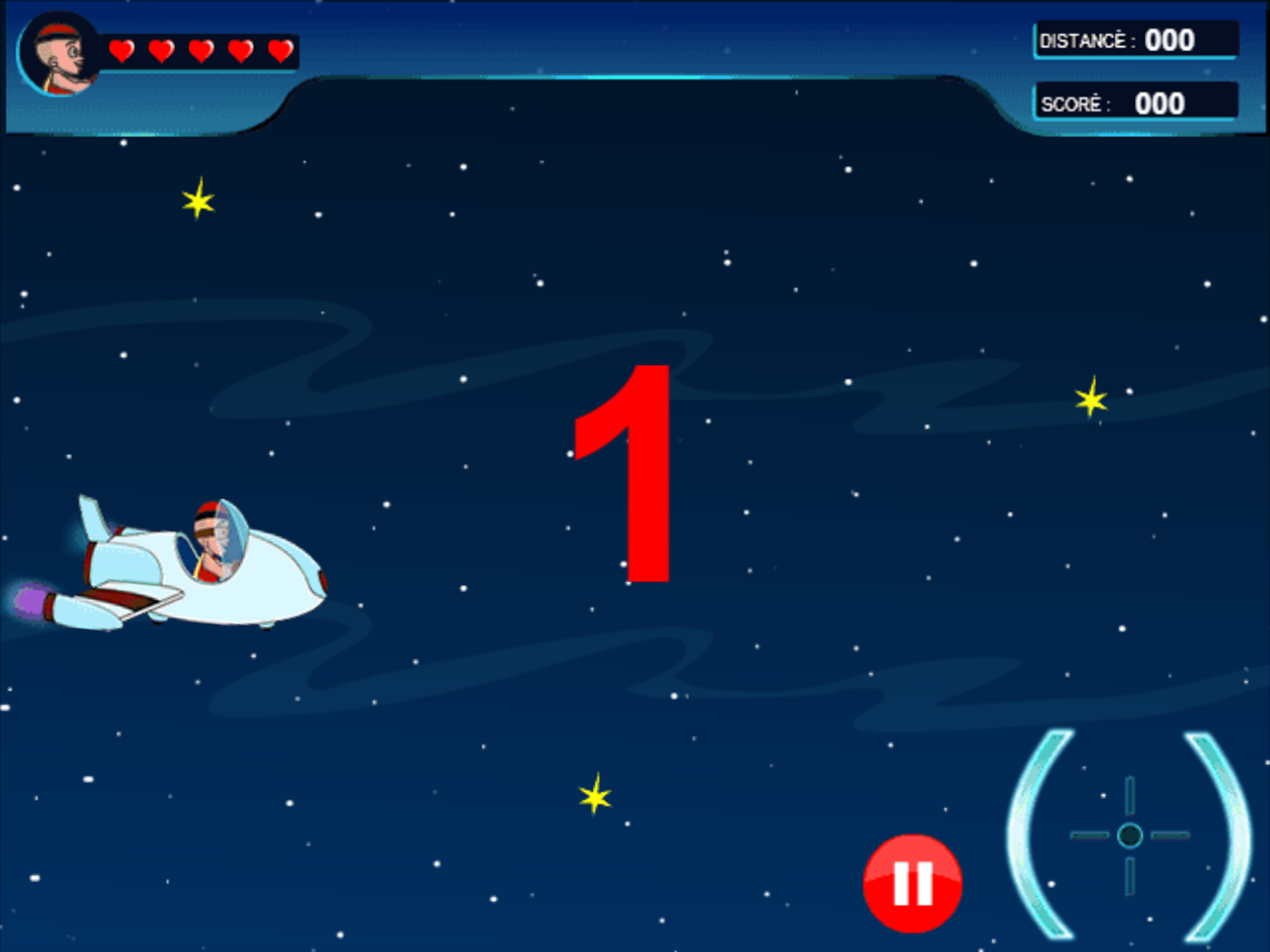 Mighty Raju and His Space Adventure Game Start Screenshot.
