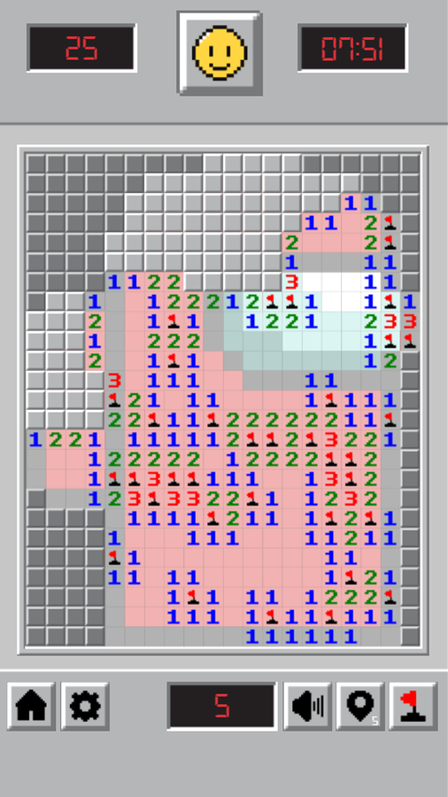 Minesweeper Master Gameplay Screenshot.