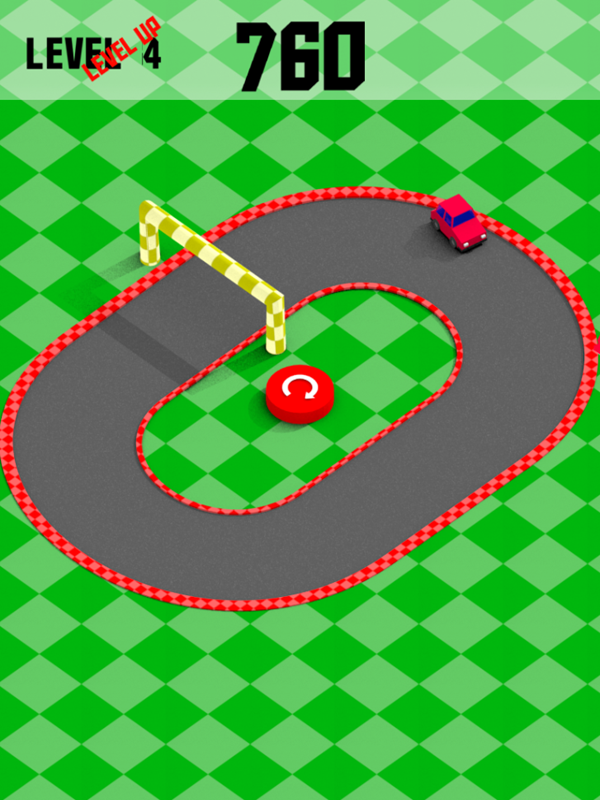 Mini Drifts Game Game Over Screenshot.