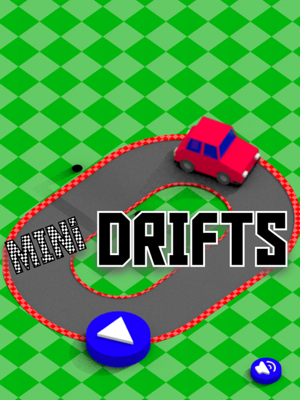 Mini Drifts Game Welcome Screen Screenshot.