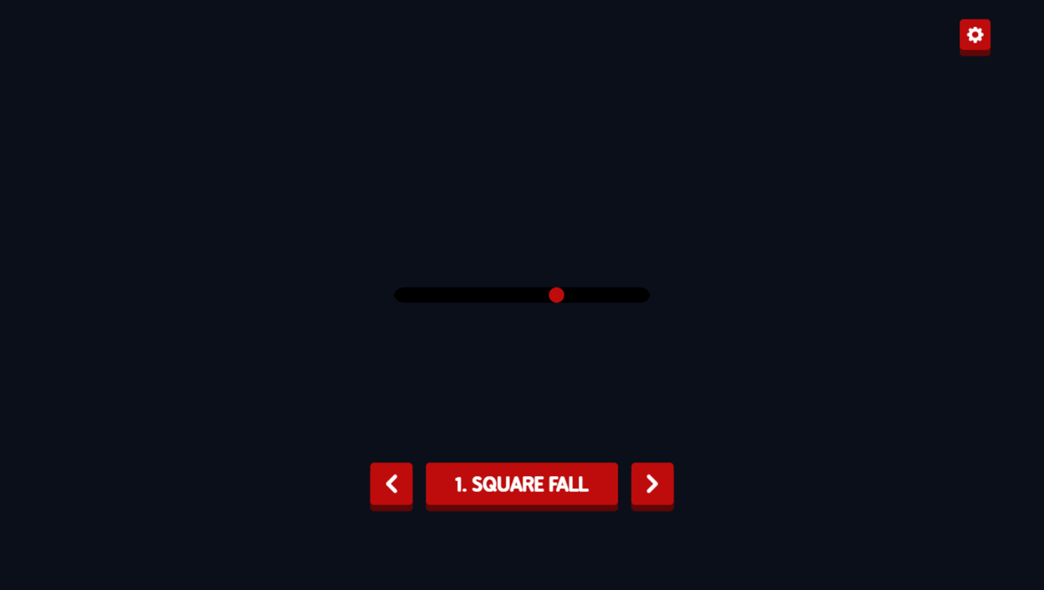 Mini Games Game 1 Square Fall Screenshot.