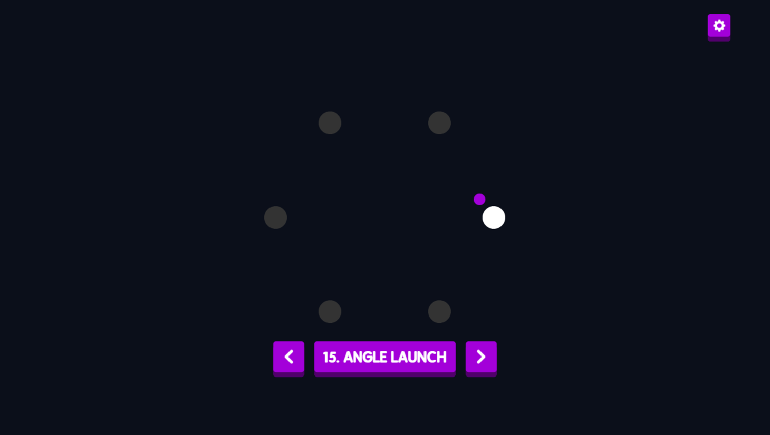 Mini Games Game 15 Angle Launch Screenshot.