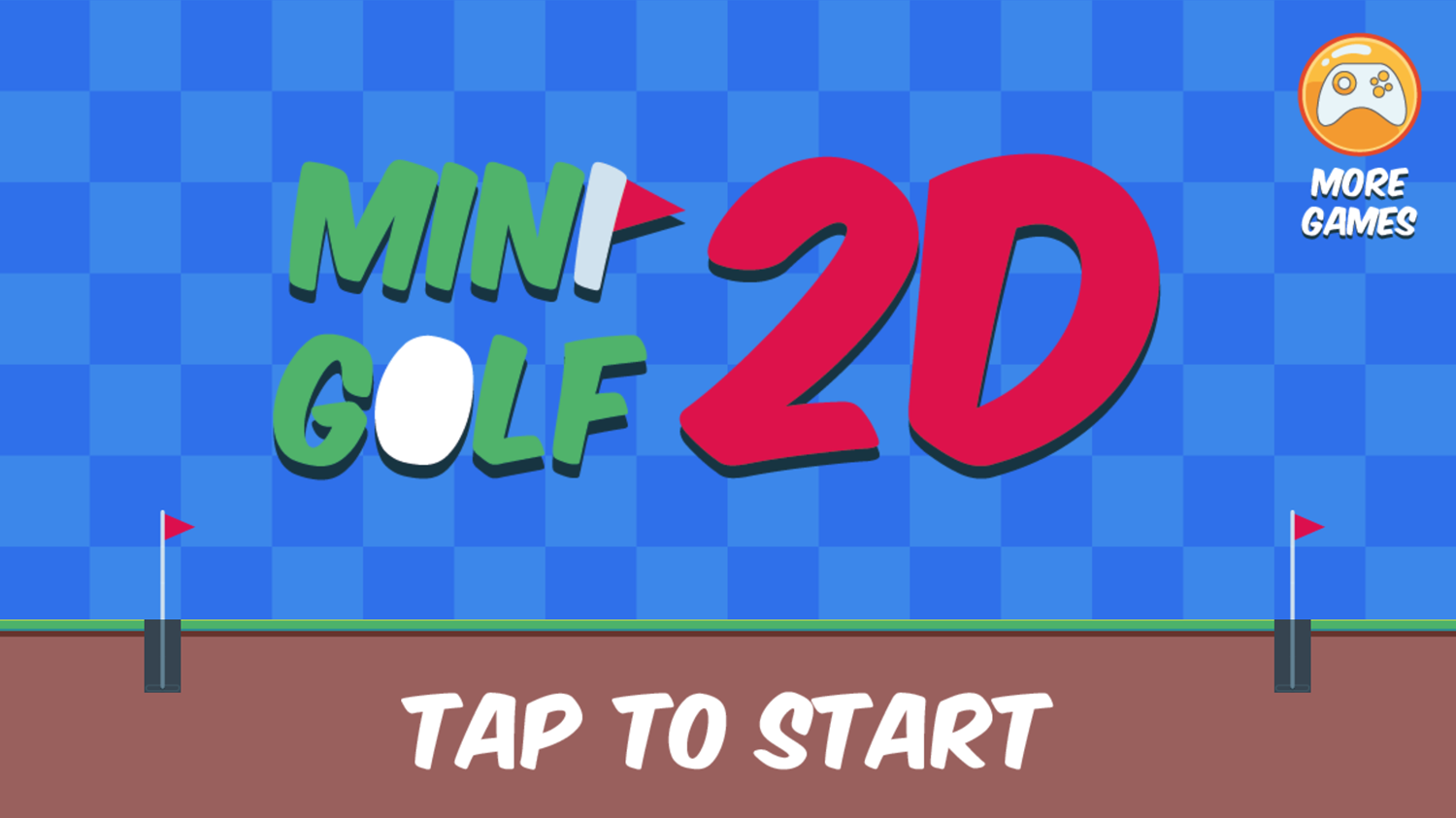 Mini Golf 2D Welcome Screen Screenshot.