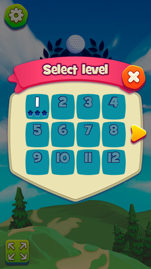 Mini Golf Adventures Game Select Level Screenshot.