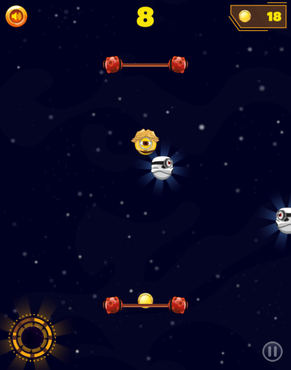 Mini-O Stars Game Play Screenshot.