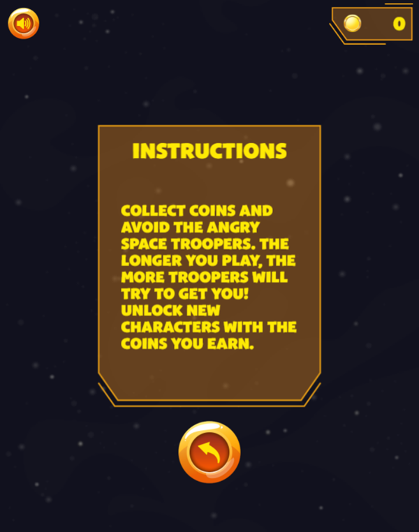 Mini-O Stars Game Instructions Screenshot.