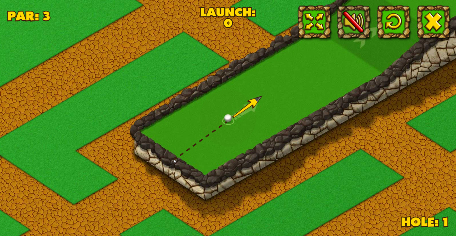 Minigolf World Game Screenshot.