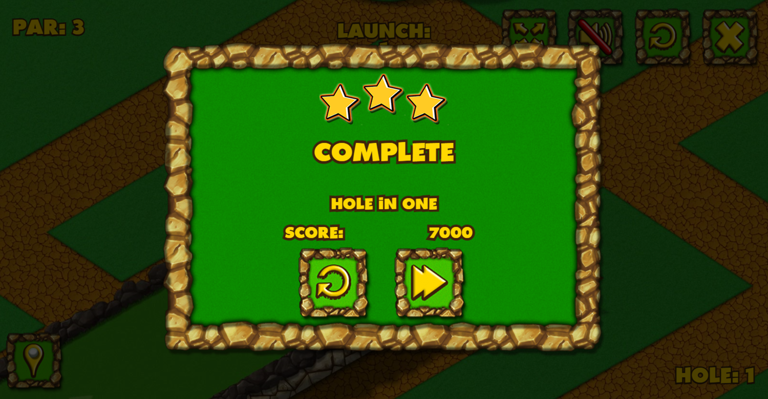 Minigolf World Hole in One Screenshot.