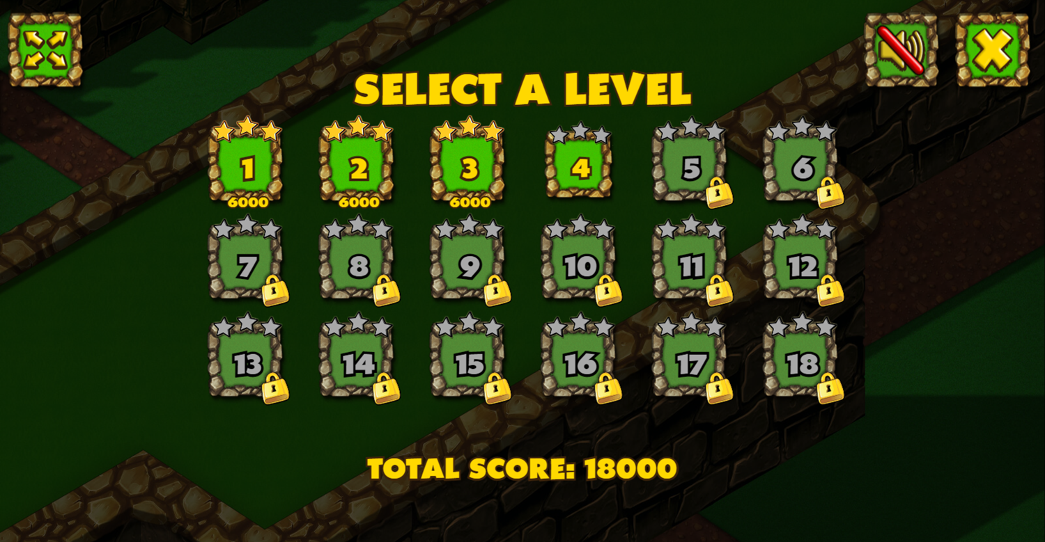 Minigolf World Level Select Screenshot.