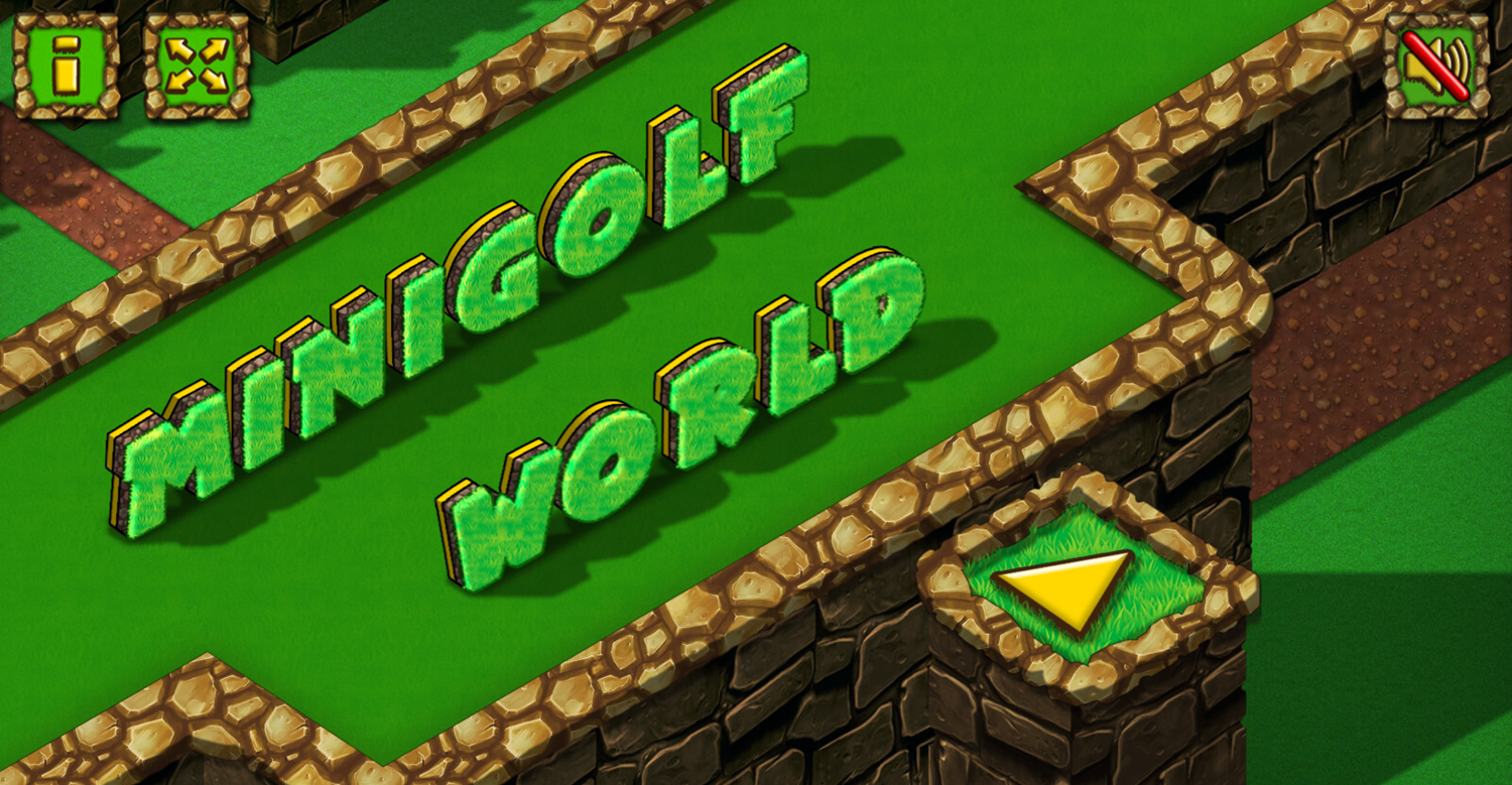 Minigolf World Game Welcome Screenshot.