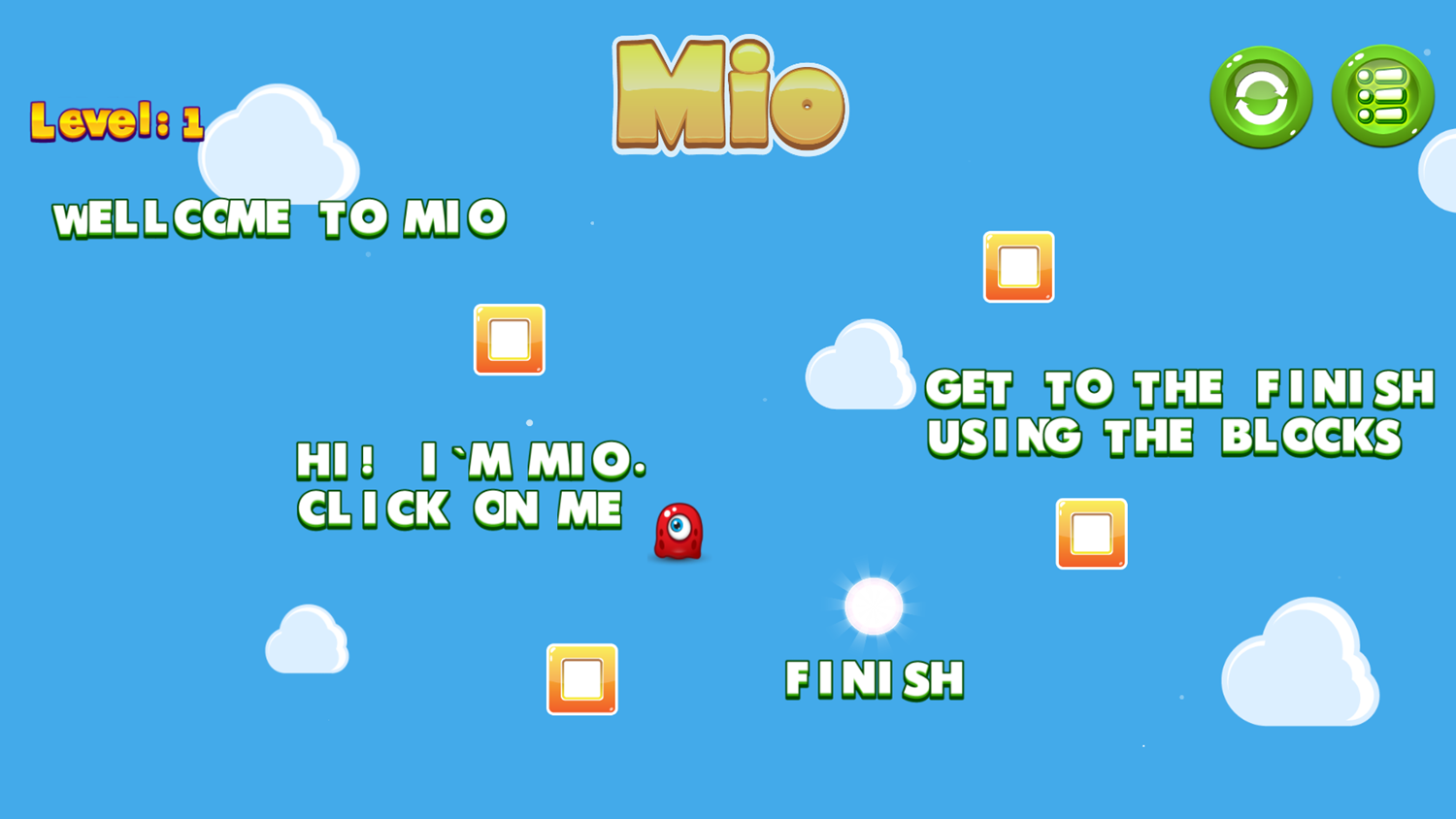 Mio Game Level Start Screenshot.