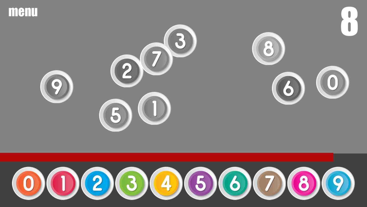 Missing Number Game Play Screenshot.