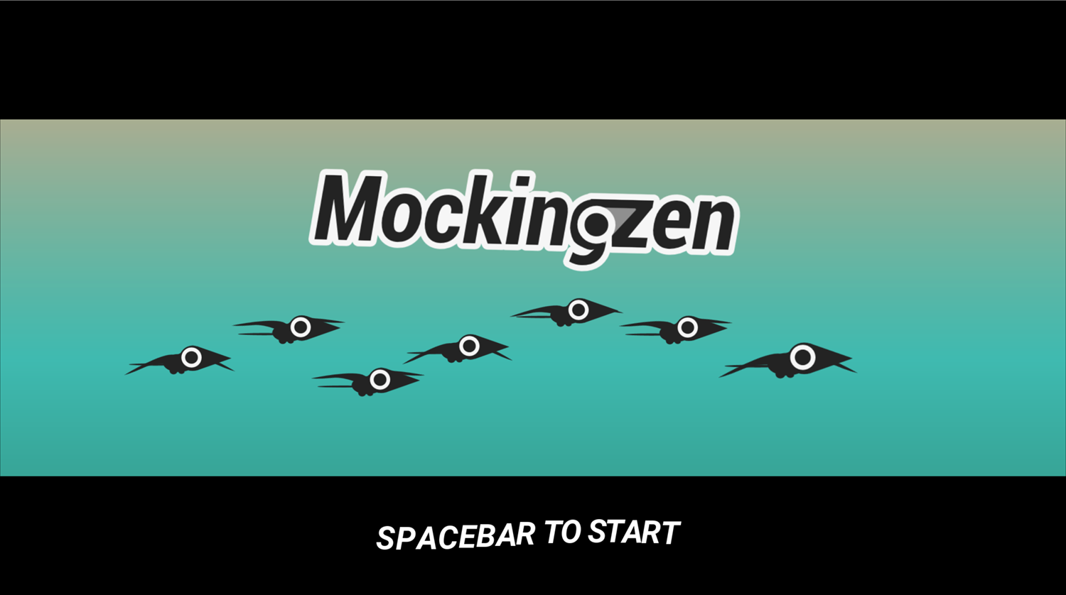 Mockingzen Game Welcome Screen Screenshot.