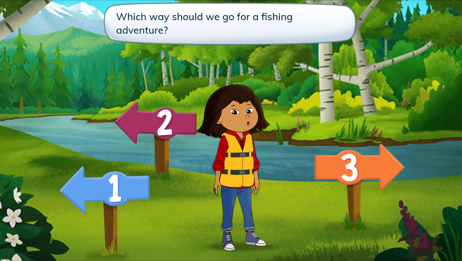 Molly of Denali Fish Camp Game Choose Adventure Screenshot.