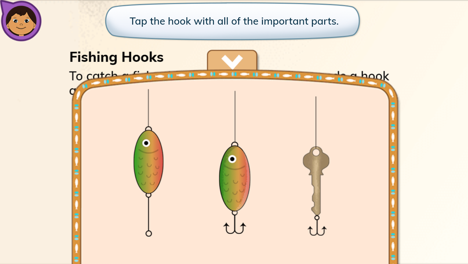 Molly of Denali Fish Camp Game Choose Hook Screenshot.