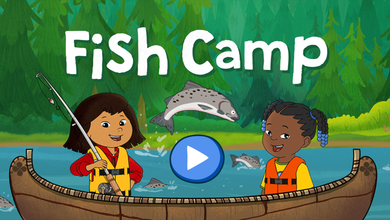 Molly of Denali Fish Camp Game Welcome Screen Screenshot.