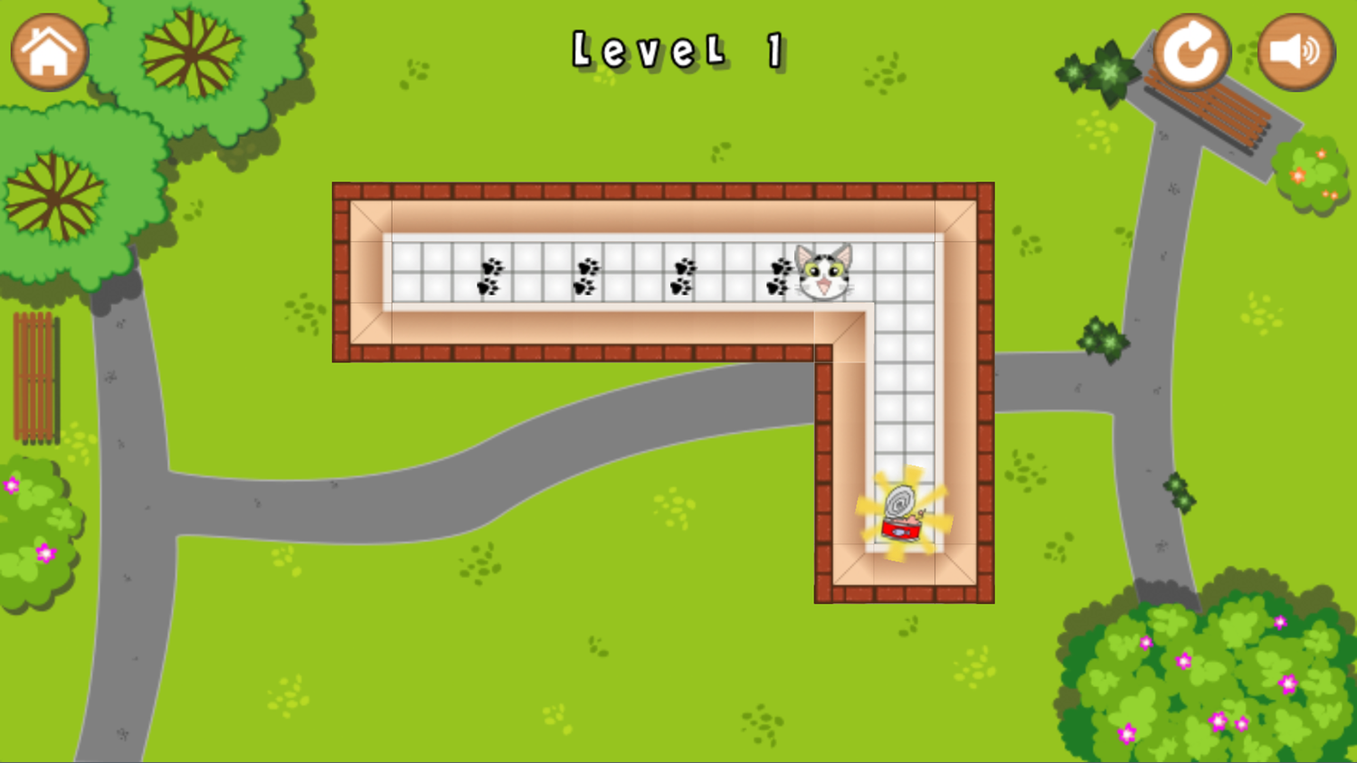 Molly The Cat Game Level Play Screenshot.