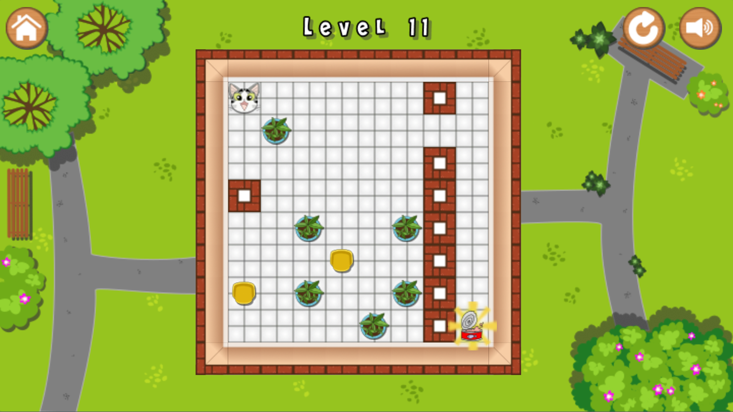 Molly The Cat Game Level Progress Screenshot.