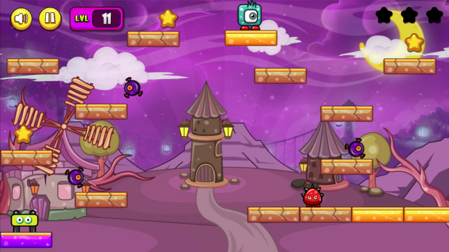 Monster Adventure Game Final Level Screen Screenshot.