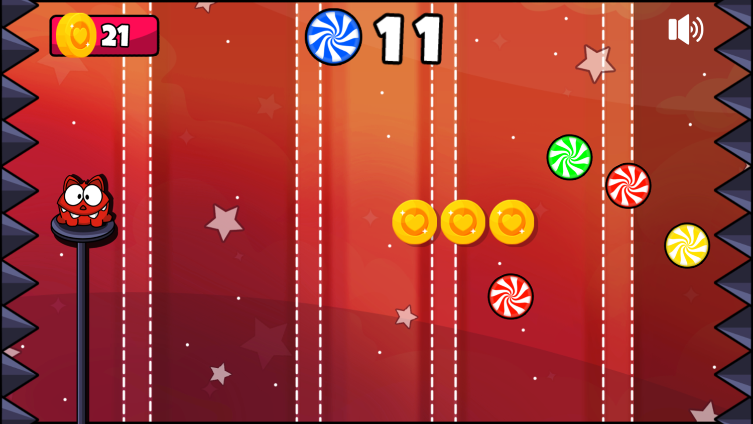 Monster Rush Game Progress Screenshot.