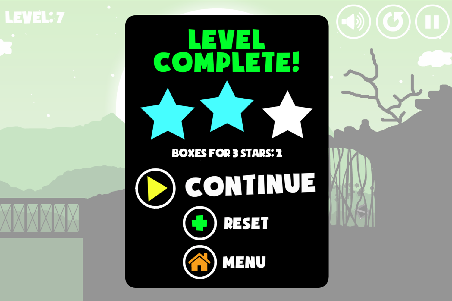 Monster Truck Forest Delivery Game 2 Star Rating Screenshot.