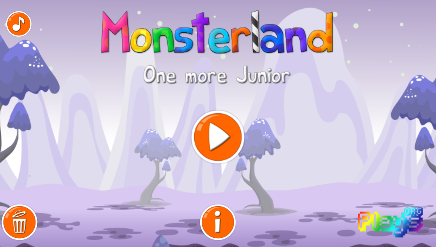 Monsterland 4 One More Junior Welcome Screen Screenshot.