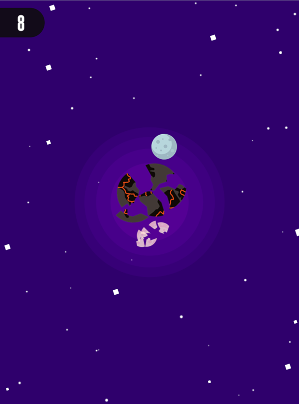 Moon Defense Game Earth Died Screenshot.