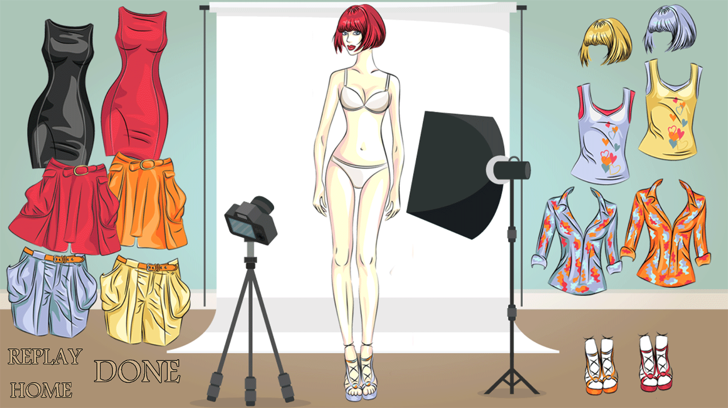 Morning Photo Session Game Nude Model Screenshot.