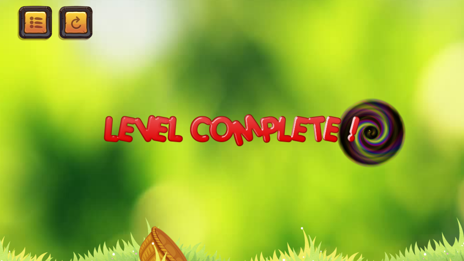 Mortar Watermelon Game Level Complete Screenshot.