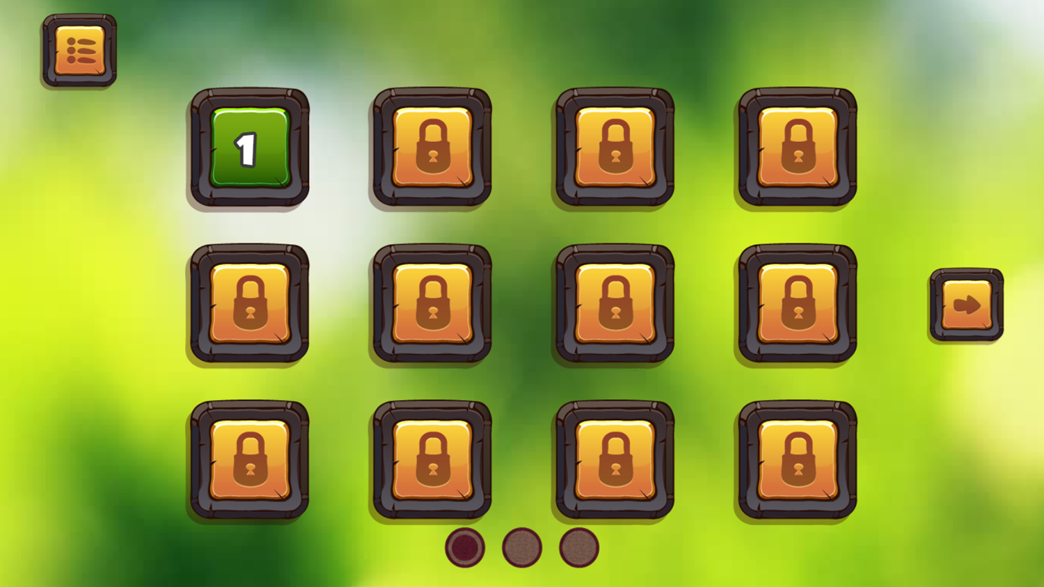 Mortar Watermelon Game Level Select Screenshot.