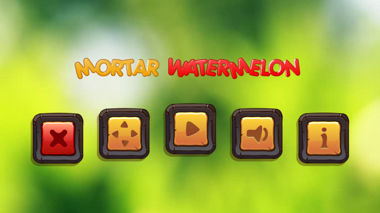 Mortar Watermelon Game Welcome Screen Screenshot.