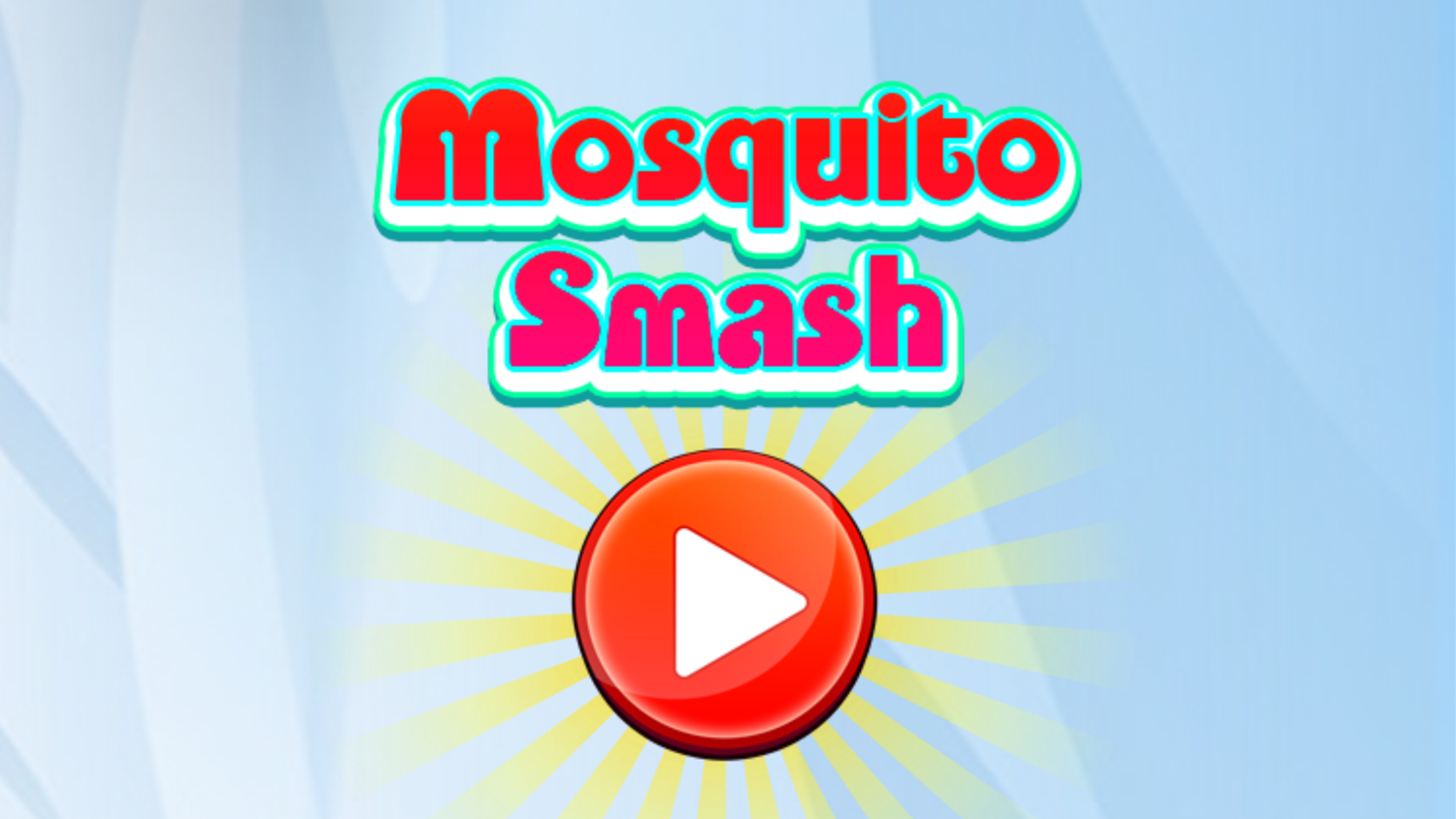 Mosquito Smash Game Welcome Screen Screenshot.