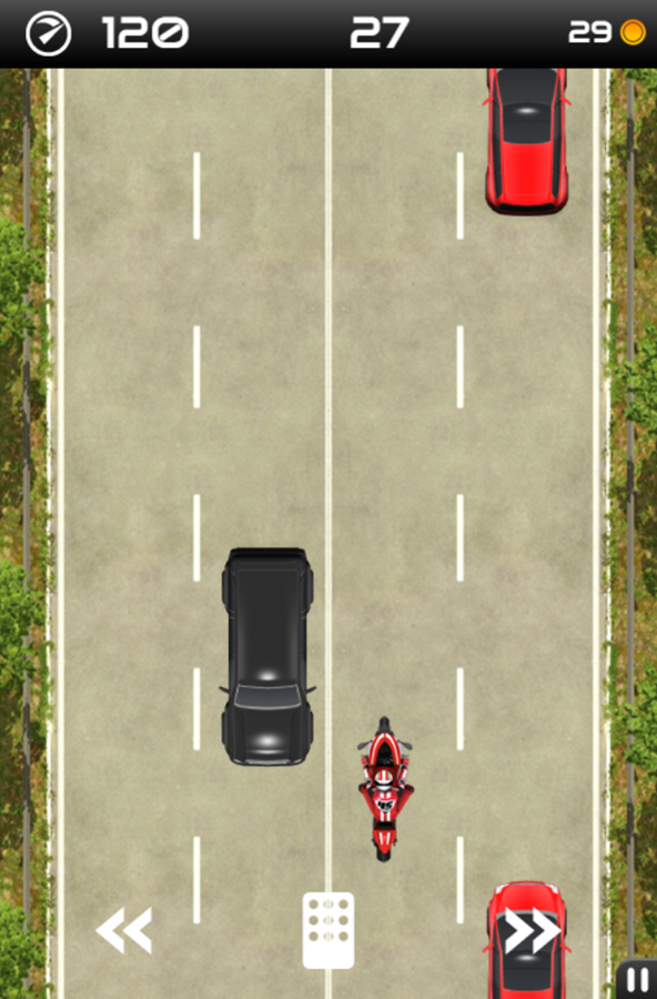 Moto Fury Game Play Screenshot.