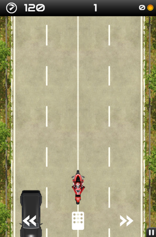 Moto Fury Game Start Screenshot.